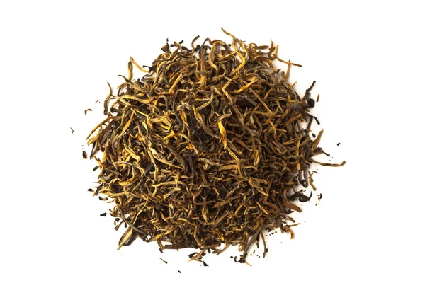 Pile of raw chinese tea isolated on white — Stock Photo, Image