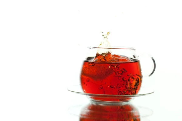 Chá salpicado — Fotografia de Stock