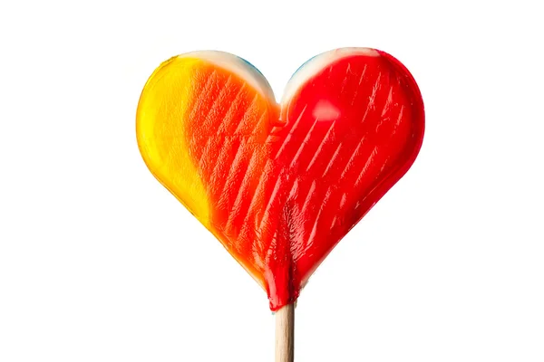 Candy srdce izolované na bílém — Stock fotografie