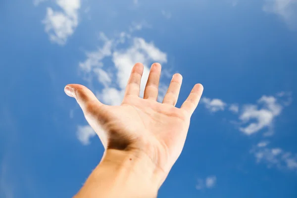 Hand reach for the sky — Stock Photo, Image