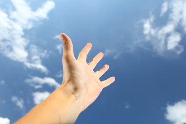 Întinde mâna spre cer — Fotografie, imagine de stoc