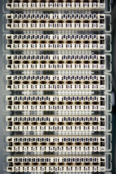Empty telephone switchboard panel — Stock Photo, Image