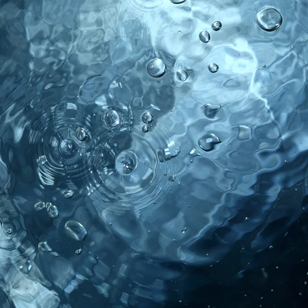 Absztrakt kék víz buborékok — Stock Fotó