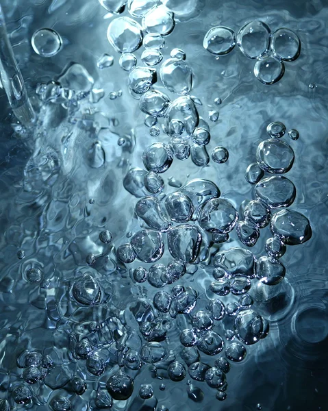 Abstracto de agua azul con burbujas —  Fotos de Stock