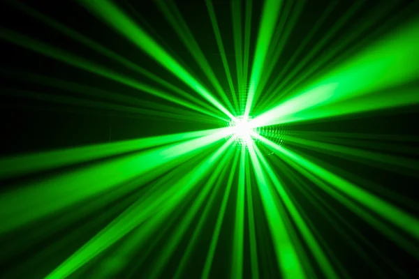 그린 레이저 빛의 반사 — 스톡 사진