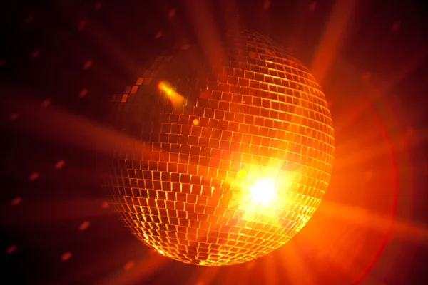 Party beleuchtet Discokugel — Stockfoto