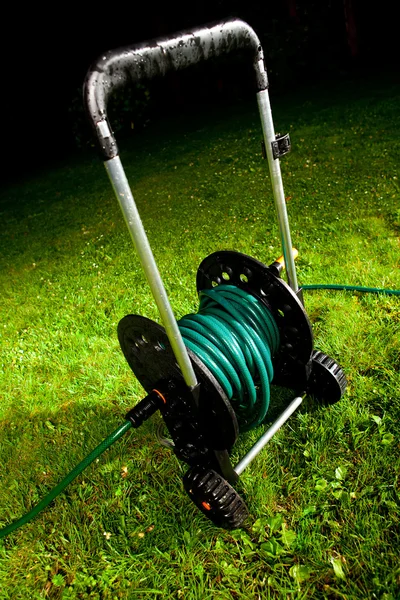 Watering garden hose — Stock Photo, Image