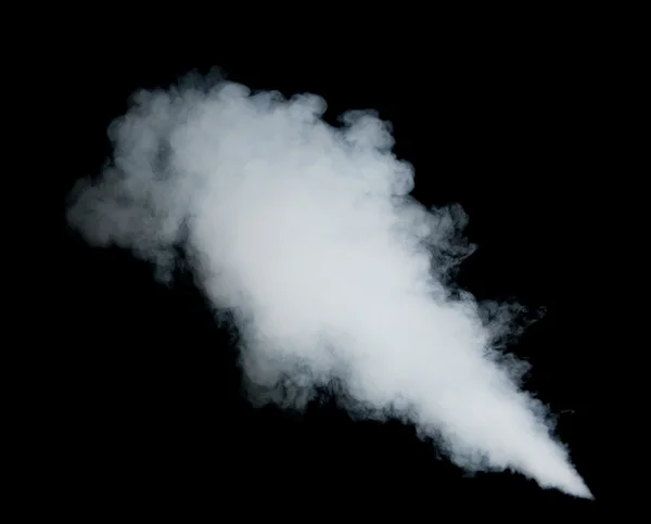 Fehér füst, fekete — Stock Fotó