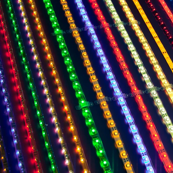 Ledede lysstriper – stockfoto