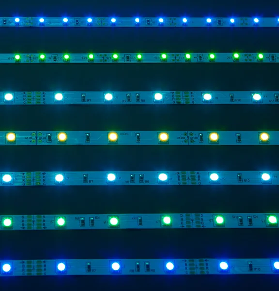 Paski LED światło — Zdjęcie stockowe