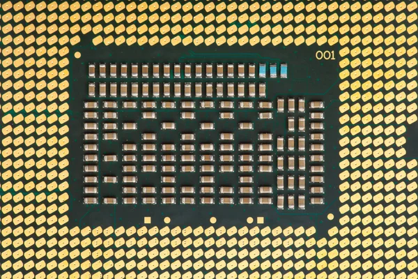 Primo piano del processore cpu — Foto Stock