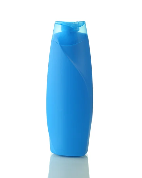 Blank bottle of shampoo isolated — Stock Photo, Image