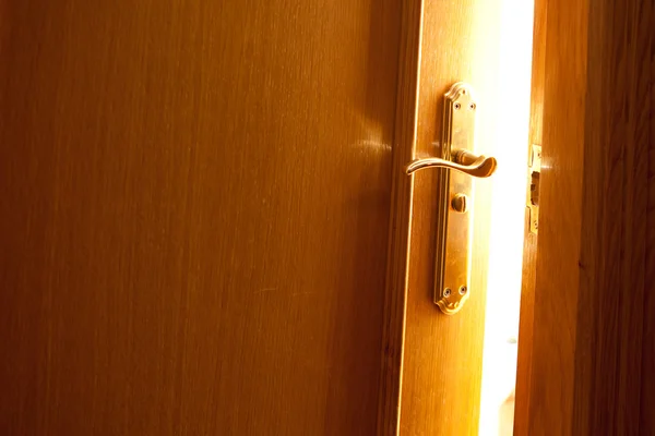 stock image Opened door and bright light