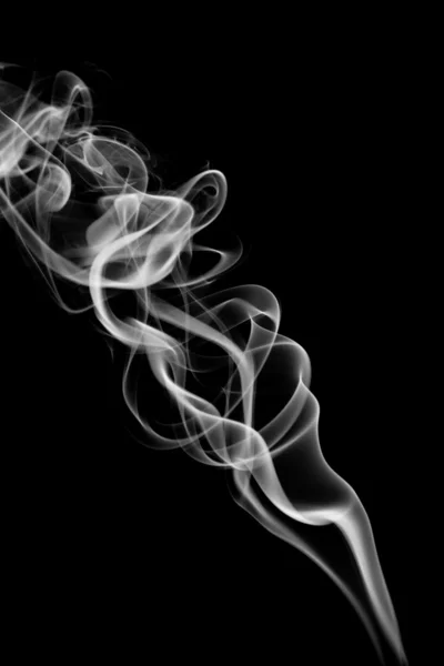 Smoke isolated on black — Stock Photo, Image