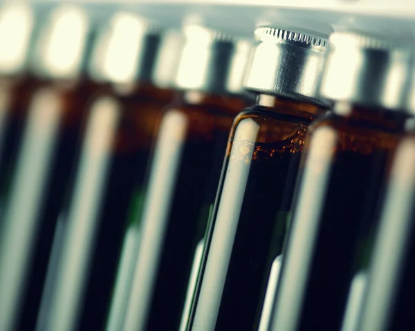 Group of vials closeup — Stock Photo, Image
