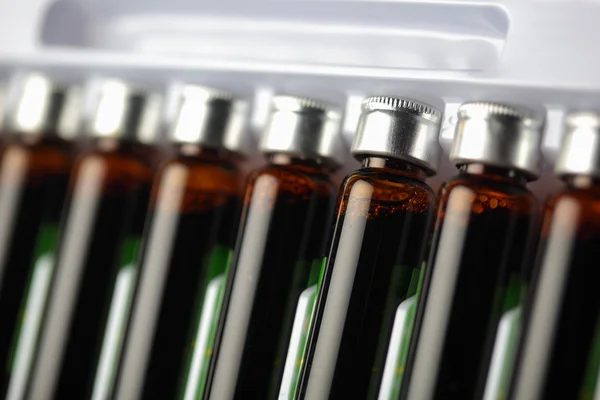 Grupo de frascos para injectáveis fecho — Fotografia de Stock