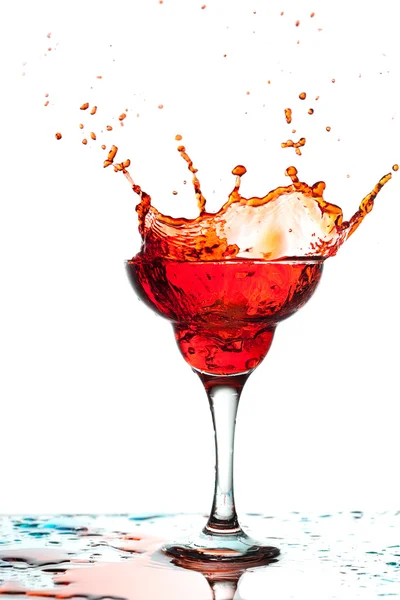 Cocktail salpicante vermelho — Fotografia de Stock