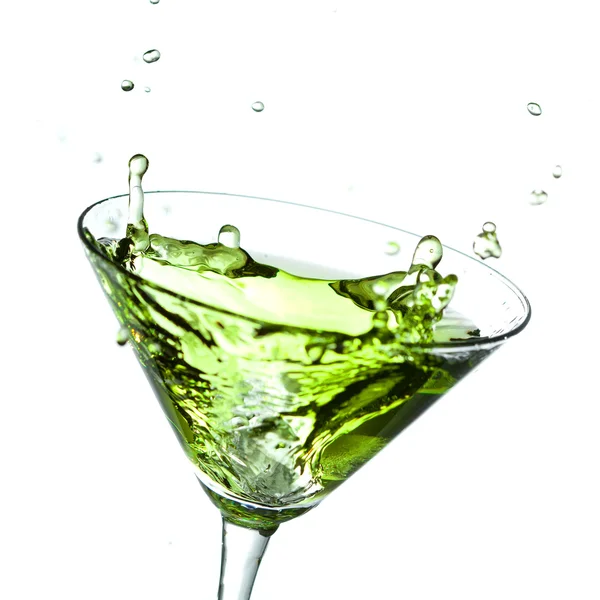 Splashing alcohol — Stock Photo, Image