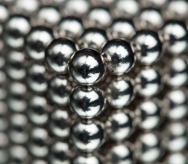 Closeup kovových koulí — Stock fotografie