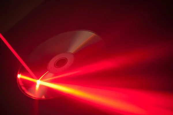 stock image Laser ray on the disk