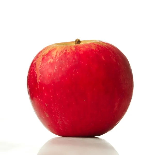 Červené jablko, samostatný — Stock fotografie