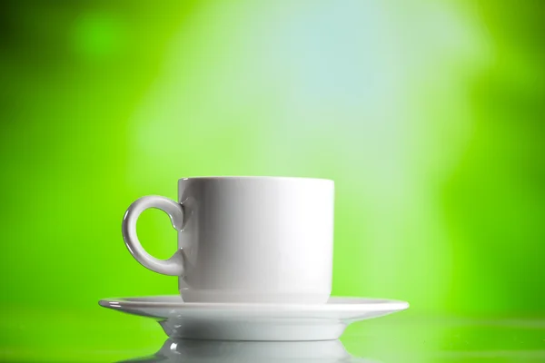Cup of tea on green — Stock Photo, Image