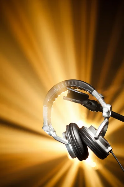 Professional headphones with copy-space — Stock Photo, Image