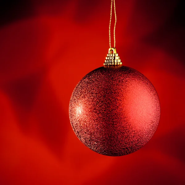 Červená Vánoční dekorace — Stock fotografie