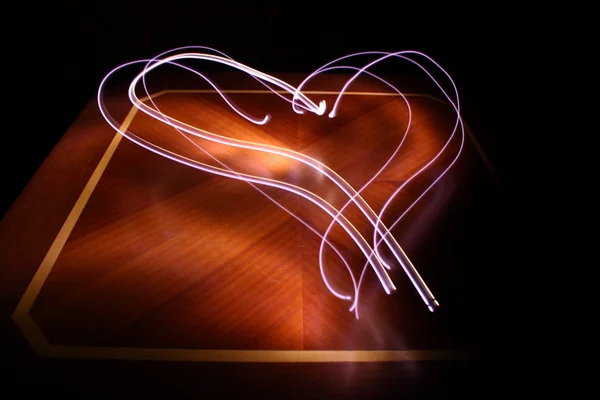 Illuminated heart sign — Stock Photo, Image