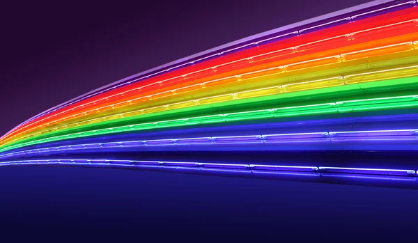 Regenbogenneon — Stockfoto