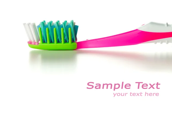 stock image Toothbrush, macro view with room for your text