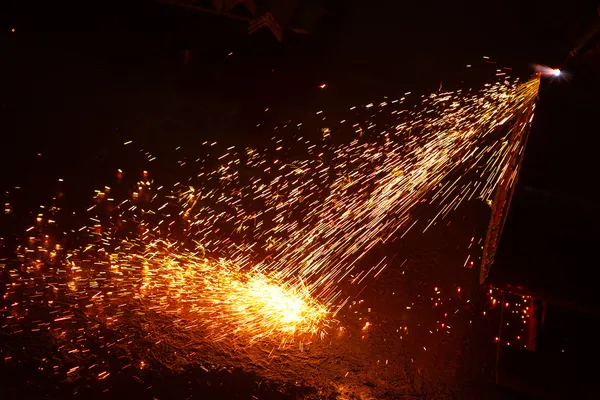 Welding sparks — Stock Photo, Image