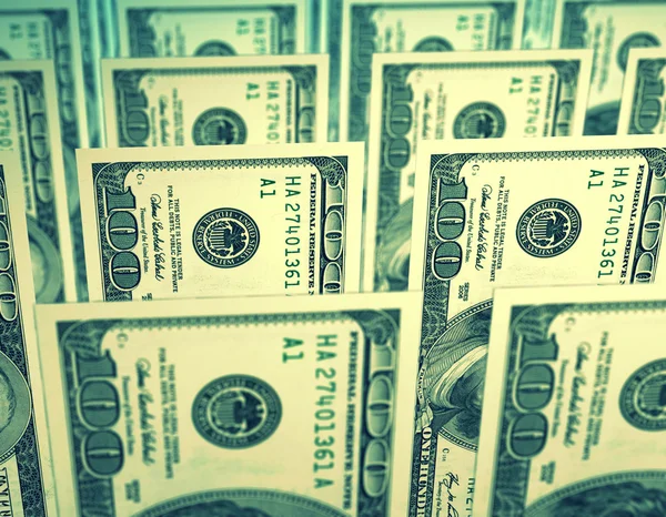 Billetes en dólares — Foto de Stock