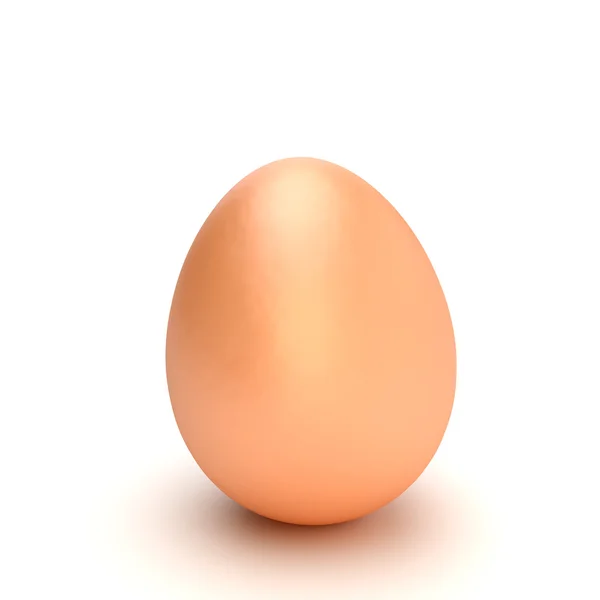 Verse eieren geïsoleerd op wit — Stockfoto