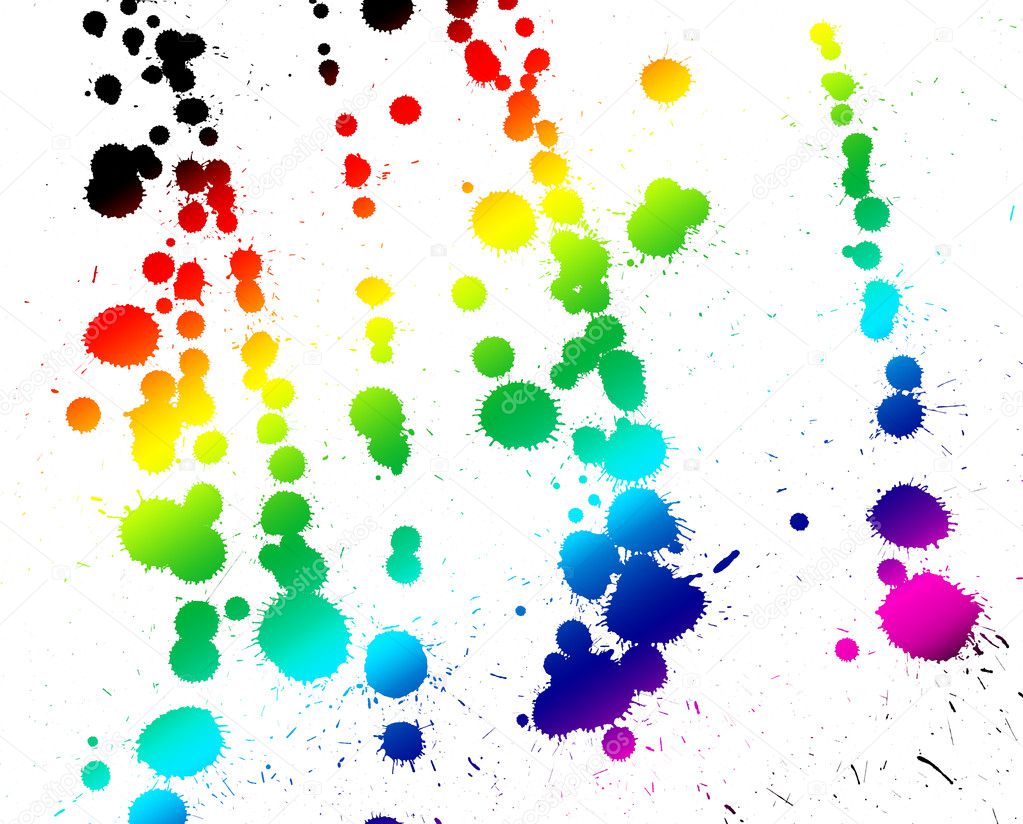 Multicolor ink blots