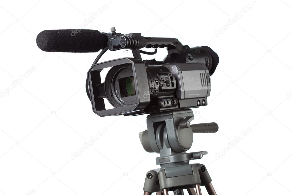 HD camcorder with microphone