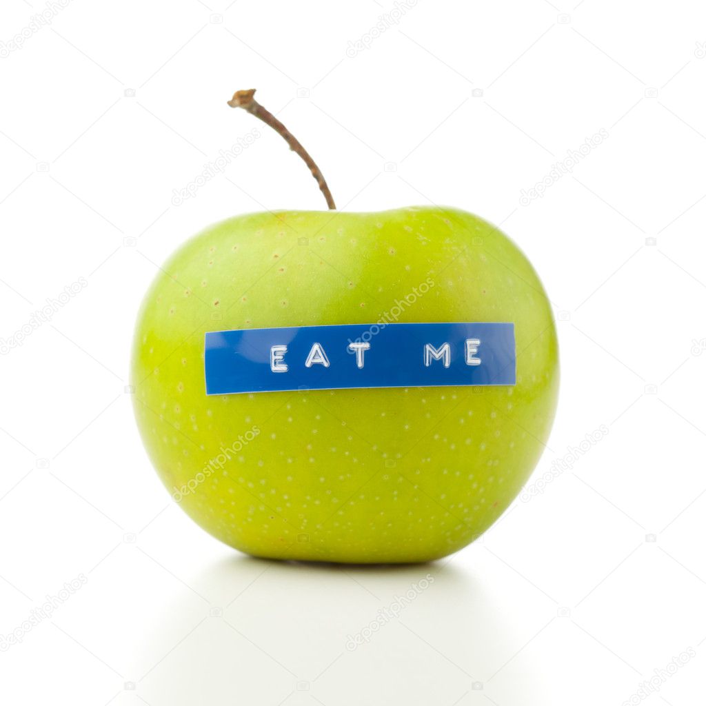 Apple diet concept