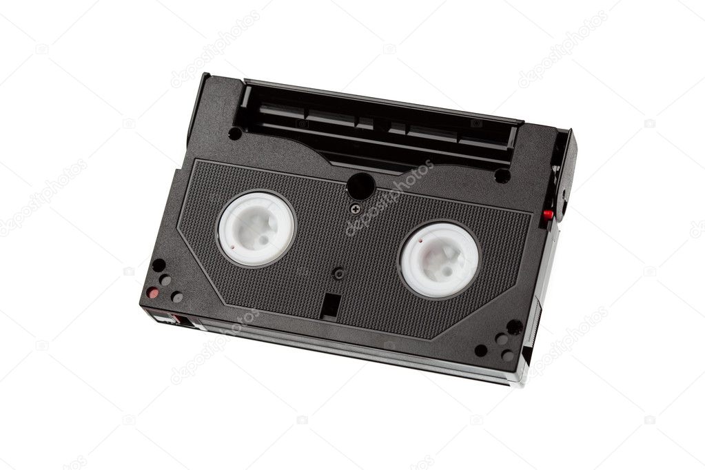 Video tape isolated on white