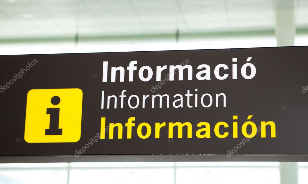 Information board sign