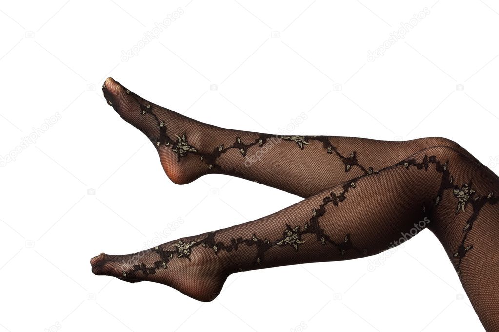 Woman legs in stockings
