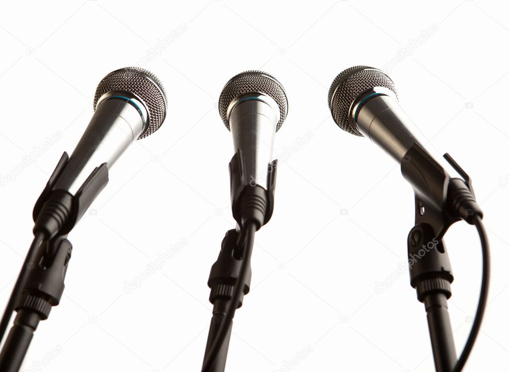 Group of microphones isolated