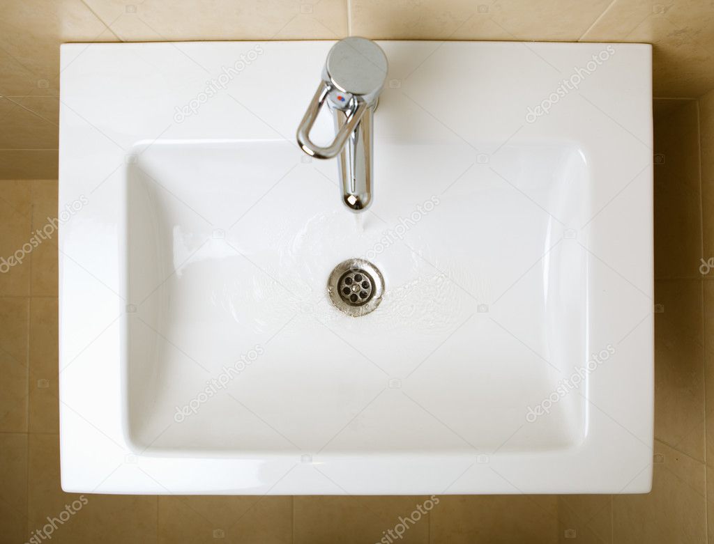 Ceramic white washing sink
