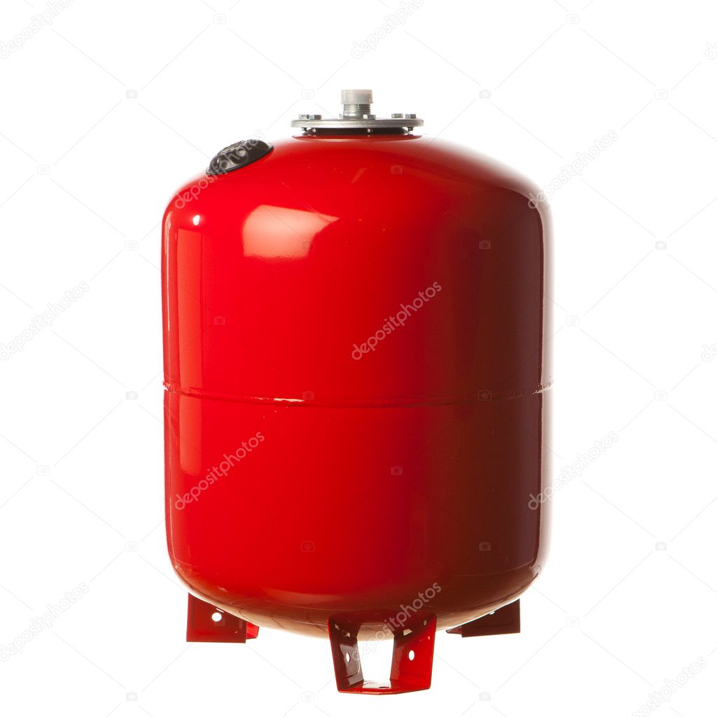 Expansion tank isolated on white