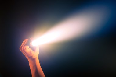 Glowing pocket torch light clipart