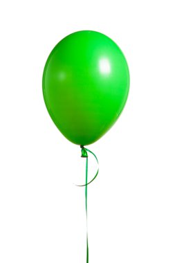 Festive green air balloon clipart