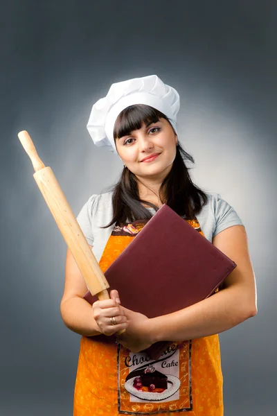Professional woman cook — Stock Photo, Image