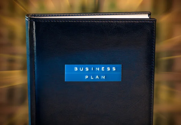 Livro de plano de negócios — Fotografia de Stock