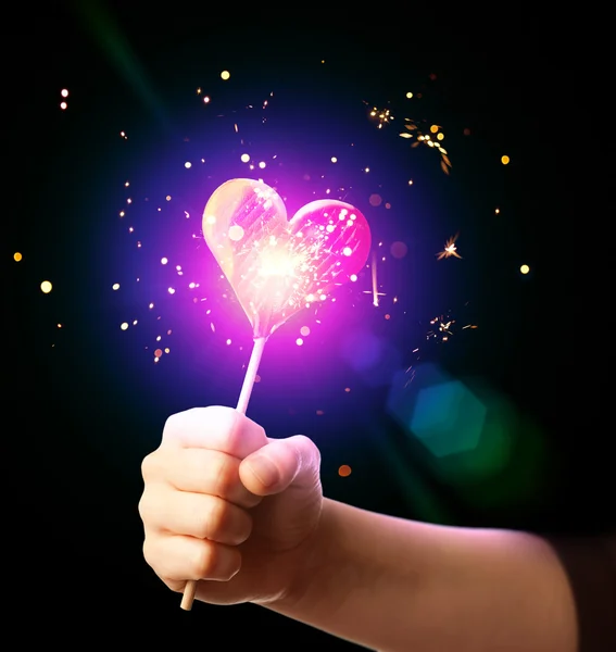Coração doce mágico — Fotografia de Stock