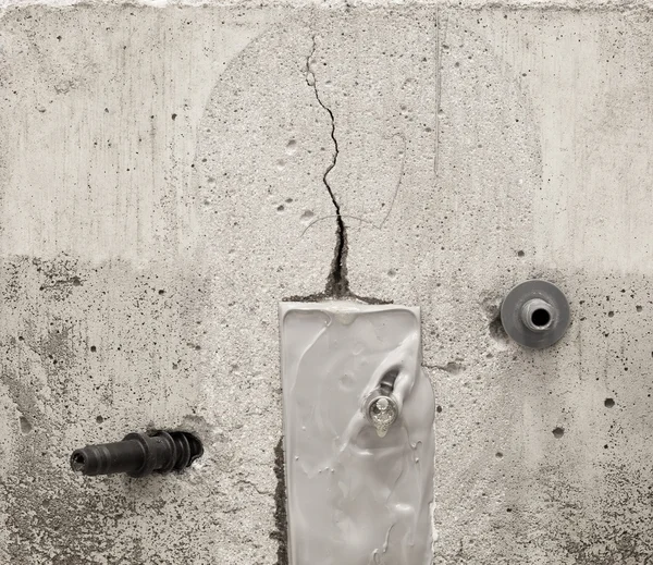 Naprawa betonu wtrysku — Zdjęcie stockowe