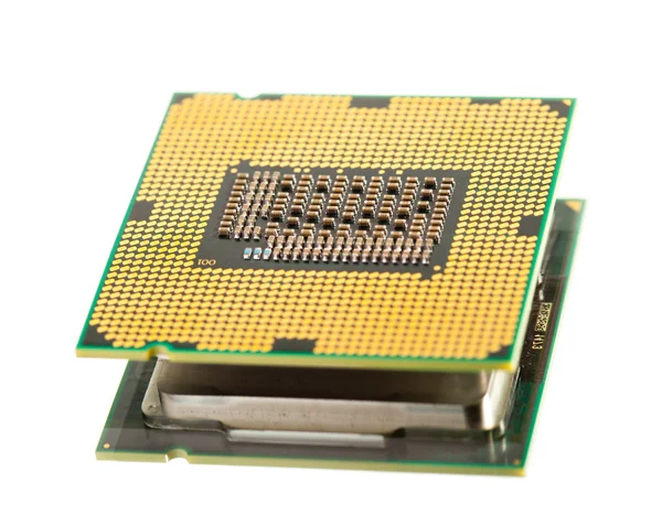 CPU processorn isolerad på vit — Stockfoto